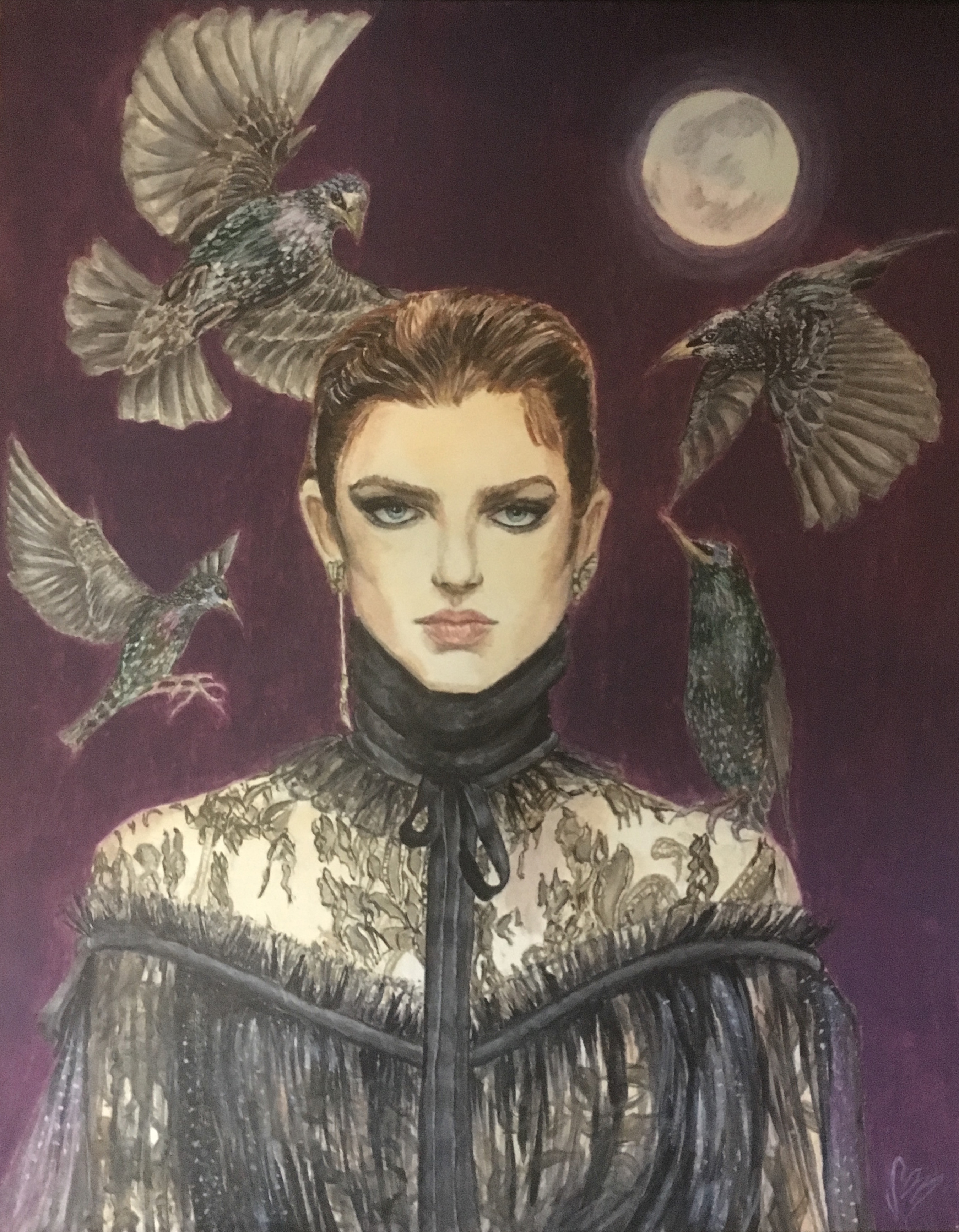 Starling Night (Inspired by Elie Saab Fall 2017)