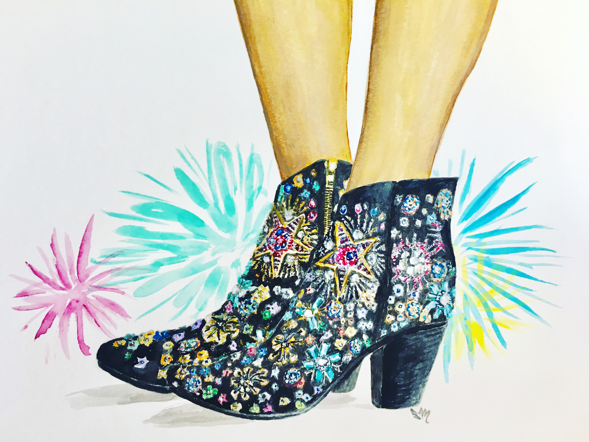 All Aglow: Free People Beaded Boots