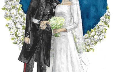 Royal Wedding Portrait: Meghan and Harry Seal the Deal with a Kiss